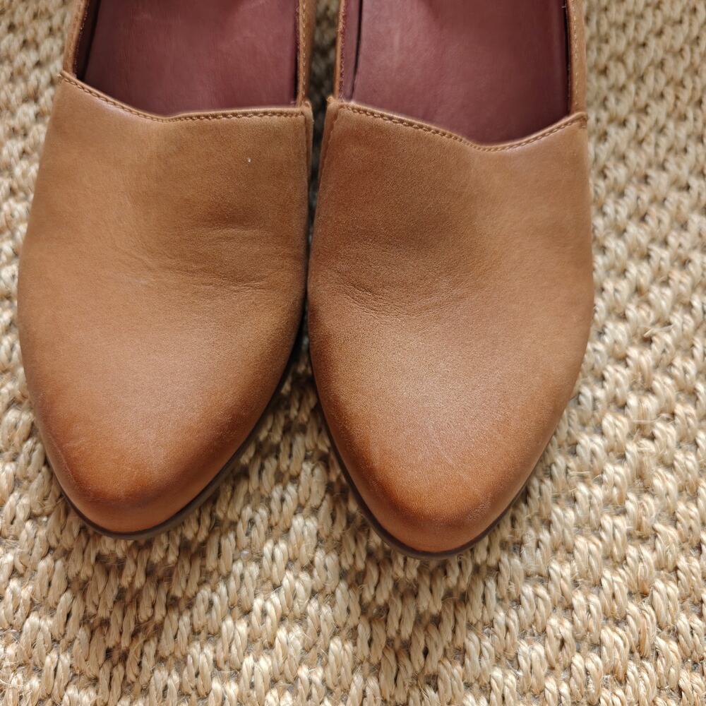 Dansko Kiri Luggage Brown Leather Slip On Flat Wedge Shoes EU 39 US 8.5-9 - Picture 7 of 9